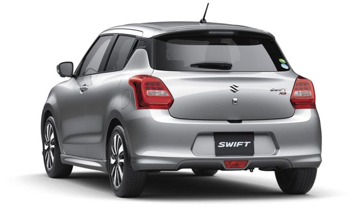 ด้านหลัง Suzuki Swift 2017
