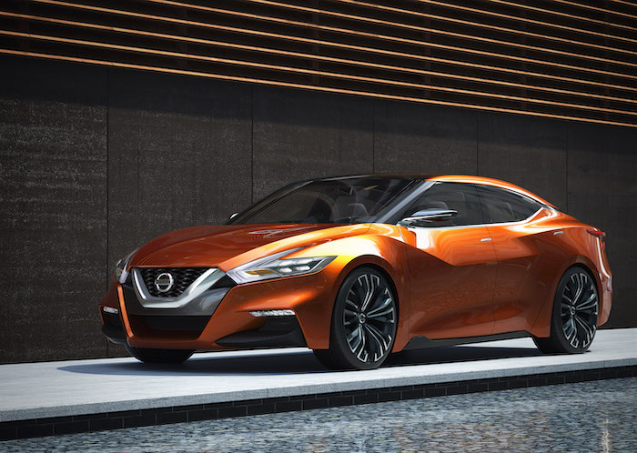 Nissan Sport Sedan Concept เป็นเอกลักษณ์ในการออกแบบของ Nissan ทุกรุ่น 