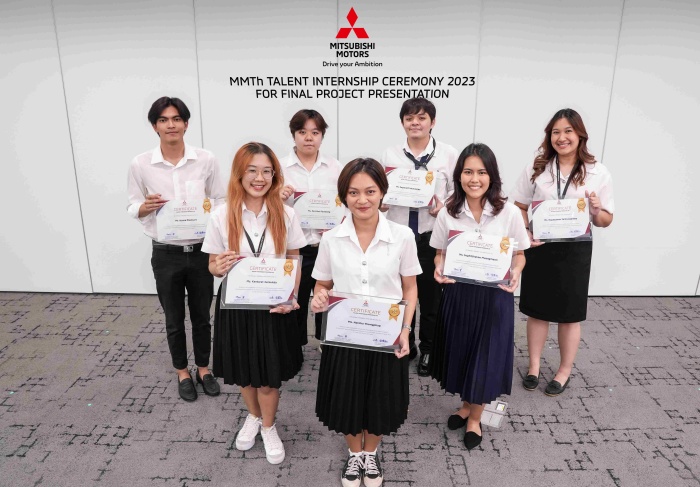 มิตซูบิชิ มอเตอร์ส มอบ 5 รางวัลโครงการยอดเยี่ยม ครงการ MMTh Talent Internship Program ครั้งที่ 5