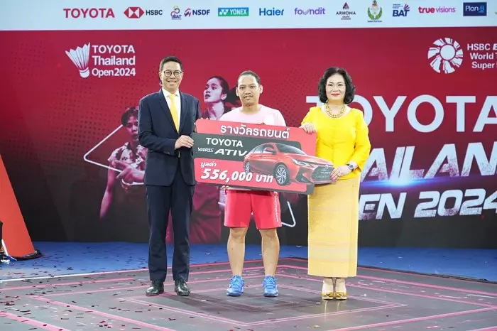 แชมป์หญิงเดี่ยวและหญิงคู่รายการ TOYOTA Thailand Open 2024