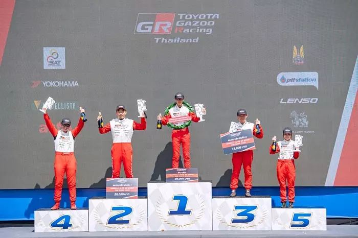 Toyota Gazoo Racing Thailand 2024 เปิดแข่งสนามแรกบางแสน พร้อมผลการแข่งขัน