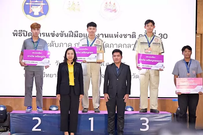 นักศึกษาวิทยาลัยเทคโนโลยียานยนต์โตโยต้า คว้ารางวัลจาก WorldSkills Thailand 2024 - Regional Competition