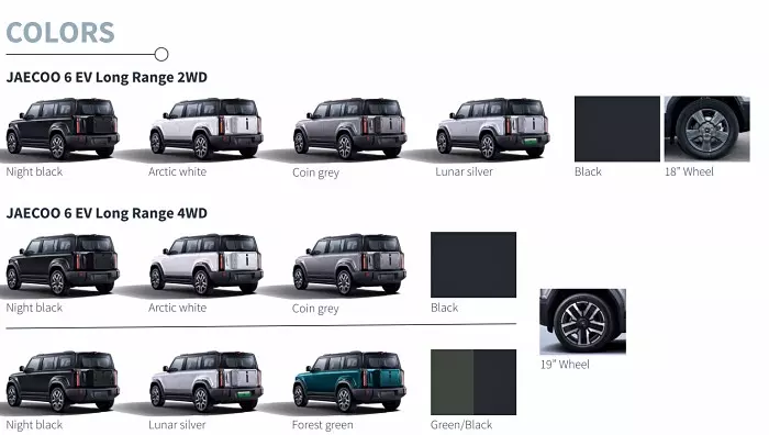 JAECOO 6 EV ปี 2024