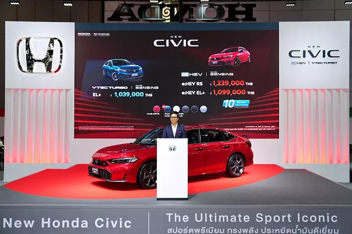 Honda Civic 2024 ไมเนอร์เชนจ์ เผยราคา 1,039,000-1,239,000 บาท 