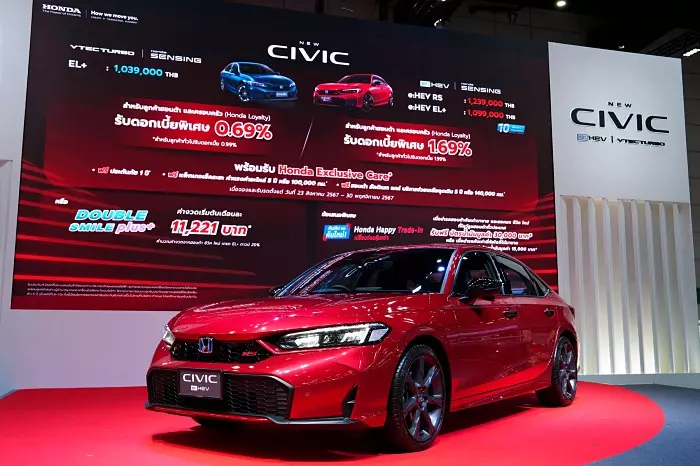 Honda Civic 2024 ไมเนอร์เชนจ์ เผยราคา 1,039,000-1,239,000 บาท 