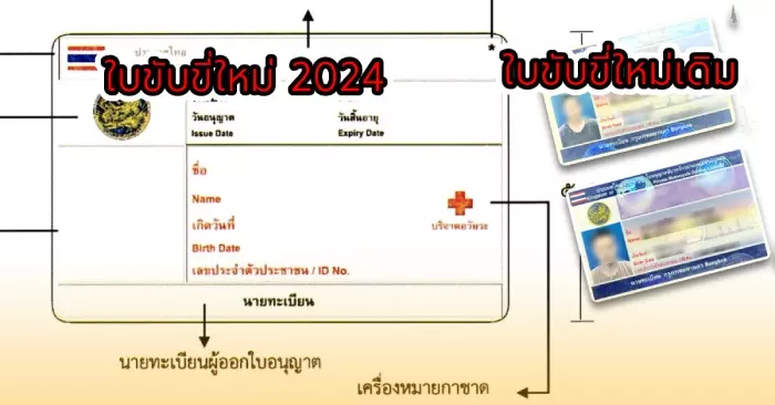 ผ่านแล้ว ใบขับขี่รุ่นใหม่ 2024 เพิ่มระบุเรื่องการบริจาคร่างกายและอวัยวะ