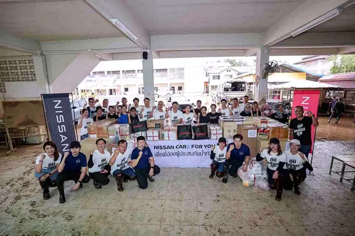 นิสสัน ประเทศไทย ช่วยบริจาค มอบถุงยังชีพช่วยน้ำท่วม แม่สาย จังหวัดเชียงราย