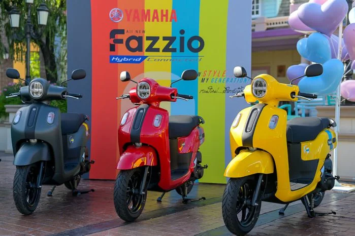 มอเตอร์ไซค์ ออโต้ Yamaha Fazzio Hybrid Connected 2024