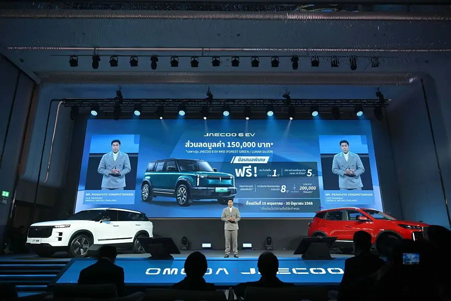 JAECOO 6 EV ปี 2025 69.77kWh Long Range 4WD มี ส่วนลด 150,000 บาท