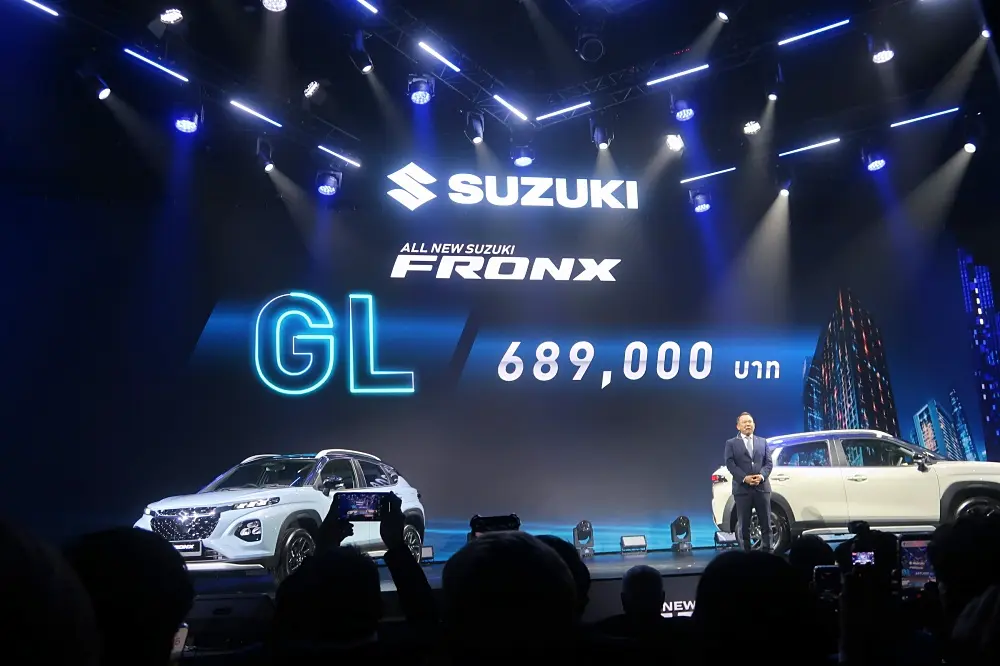 Suzuki FRONX 2025 เปิดตัวให้เลือก 3 รุ่นย่อย 2 กำลัง ราคาเริ่มต้น 689,000 บาท