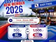 กทพ.ชวนสมัคร Easy Pass สมาชิกใหม่ รับเงินคืนสูงสุด 100 บาท เฉพาะ 1 ก.ค. – 31 ส.ค. 2569
