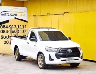 Toyota Hilux Revo 2.4 ตอนเดียว เพลาลอย เสริมแหนบ โช้คหลัง ปี 2021 เครื่อง ดีเซล เกียร์ ธรรมดา รถสวย