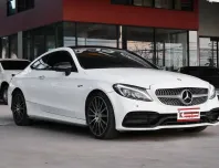 Benz C250 2.0 Coupe AMG Dynamic 2017 รถบ้านมือเดียวออกศูนย์ชุดแต่งรอบคัน ไช้งานน้อย