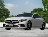 Benz CLS53 3.0 AMG 4Matic Bi-turbo ปี 2019 มือเดียวป้ายแดง สีขาว Wrapเทา ออฟชั่นล้น ๆ