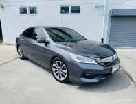 HONDA Accord 2.0 EL Miner change 2018 สีเทา ไม่มีอุบัติเหตุหนัก เบาะหนังปรับไฟฟ้า กล้องหลัง พร้อมใช้