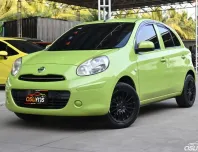 Nissan March 1.2 EL 2012 รถบ้านมือเดียวเจ้าของเดิมใช้งานคนเดียวดูแลดีสภาพไม่โทรม