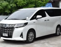 Toyota Alphard 2500 GF Package ปี 2020 วิ่ง 4*,*** km สีขาว เครื่องยนต์เบนซิน Hybird