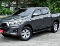 TOYOTA HILUX REVO 2.4 G TOP PRERUNNER สี่ประตู M/T ปี2018(แท้) สีเทา