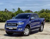 Ford Ranger Hi Rider Double Cab 2.2 XLT 4×2 เกียร์ AT สีน้ำเงิน ปี 2017 รถบ้านมือเดียว ไมล์น้อย 