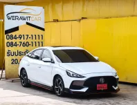 MG MG5 1.5 X Sedan ตัวท็อปสุด หลังคา Sunroof ปี 2023 เครื่องเบนซิน เกียร์ Auto รถสวย สภาพใหม่ป้ายแดง