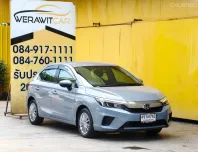 Honda City 1.0 S+ Hatchback ปี 2023 รถ 5 ประตู สีเทาแลมโบ เครื่อง เบนซิน 1.0 TURBO i Vtec