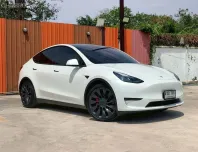 Tesla Model Y Performance AWD  Dual Motor Top ปี 2024 สีขาว Option ล้นๆ