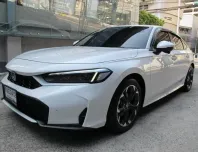2025 HONDA CIVIC eHEV 2.0 EL+ AUTO สีขาวมุก ปุ่มSTART วิ่งน้อย 6,544 กม. รถสวยสภาพใหม่ ฟรีดาวน์