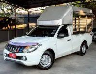 MITSUBISHI TRITON ตอนเดียว 2.5 GLX M/T ปี2017(แท้) สีขาว พร้อมคอกหลังคา