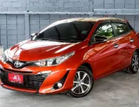 TOYOTA YARIS 1.2 G TOP ห้าประตู A/T ปี2019(แท้)(mnc) สีส้ม