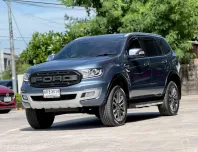 2018 FORD EVEREST, 2.0 TURBO TITANIUM PLUS สีเทา เกียร์ออโต้ ขับ2 ไมล์แท้ คู่มือบุ๊คเซอร์วิสครบ