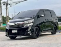 2012 TOYOTA VELLFIRE, 2.4 V โฉม ปี08-14  สีดำ เกียร์ออโต้ เครื่องยนต์เบนซินล้วนไม่ติดแก๊ส ไมล์แท้ 