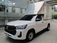 2025 TOYOTA REVO 2.4 ENTRY (เครื่องรุ่นใหม่ ยูโร5) หัวเดียว เกียร์AUTO สีขาว มีหลังคาตู้ทึบ ฟรีดาวน์