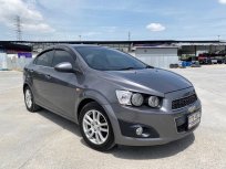 2013 Chevrolet Sonic 1.4 LTZ รถเก๋ง 4 ประตู ตัวท็อปสุด สีเทา ไม่เคยติดแก็ส รถสวยสภาพพร้อมใช้งาน ผ่อนเบาๆ สบายๆ