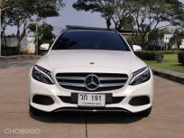 Mercedes BENZ C350e ESTATE AMG หลังคาแก้ว สีขาว ปี 2017 