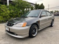 ฮอนด้า ซีวิคEs Dimention 1.7 ปี01 เกียร์ออโต้ ตัวท็อป เบาะหนังกระจกไฟฟ้า รถสภาพสวย 