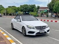 2015 Mercedes-Benz E200 2.0 AMG Dynamic รถเปิดประทุน ผ่อน รถสวย ไมล์แท้ ประวัติดี 