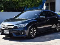 Honda Civic 1.8EL รุ่นท๊อป รุ่น 4 ประตู(FC) ปี 2017 วิ่ง 117,*** km สีน้ำเงินดำ  รถมือเดียว