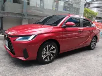 2024 TOYOTA YARIS ATIV 1.2 SMART AUTO สีแดง วิ่งน้อย 5,278 กม.  รถรถสวย สภาพใหม่ ฟรีดาวน์