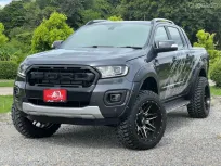 FORD RANGER 2.0 TURBO WILDTRAK สี่ประตู ปี2021(mnc) เกียร์ AUTO 10SPEED สีเทา