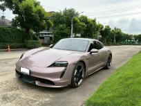 Porsche Taycan Turbo 105 kWh 2023 สีชมพู สวยไม่เหมือนใคร รถศูนย์  AAS ไมล์น้อย  