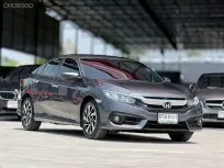 2016 HONDA CIVIC, 1.8 EL โฉม FC-FK ปี16-21 สีเทา เบนซิน เกียร์ออโต้ คู่มือบุ๊คเซอร์วิสครบ