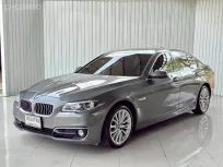 BMW SERIES 5, 528i LUXURY ปี 2014 สีเทา เกียร์ A/T  โฉม F10 ปี10-17