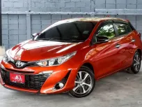 TOYOTA YARIS 1.2 G TOP ห้าประตู A/T ปี2019(แท้)(mnc) สีส้ม
