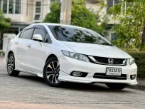 Honda Civic FB 1.8E เครื่องยนต์: เบนซิน เกียร์:AT ปี:2015 สี:ขาว 