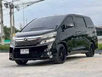 2012 TOYOTA VELLFIRE, 2.4 V โฉม ปี08-14  สีดำ เกียร์ออโต้ เครื่องยนต์เบนซินล้วนไม่ติดแก๊ส ไมล์แท้ 