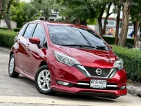  Nissan Note ห้าประตูตัวท็อป  1.2 VL 2017 สีแดง 