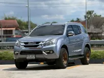 2014 ISUZU MU-X 2.5 (DVD) สีฟ้า เกียร์ออโต้ เครื่องดีเซล ขับ2 ไมล์แท้ คู่มือบุ๊คเซอร์วิสครบ