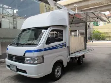 2022 SUZUKI CARRY 1.5 สีขาว เกียร์ธรรมดา แต่ง FoodTruck เดินไฟฟ้า มีเคาเตอร์ วิ่งน้อย 2,345 กม รถสวย