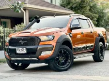  Ford ranger wildtrak 3.2 4WD ดีเซล ออโต้ 2018 สีส้ม ไมล์104,xxx km. โทร.0922639576 เอ๋ 