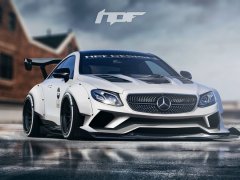 ชมภาพ Mercedes-Benz E-Class Coupe พร้อมชุดแต่ง Widebody